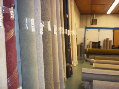 In stock carpet